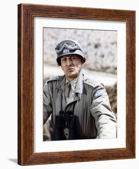 "Patton" by Franklin Schaffner with George C. Scott, 1970 (photo)-null-Framed Photo