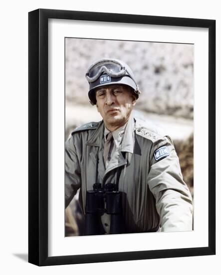 "Patton" by Franklin Schaffner with George C. Scott, 1970 (photo)-null-Framed Photo