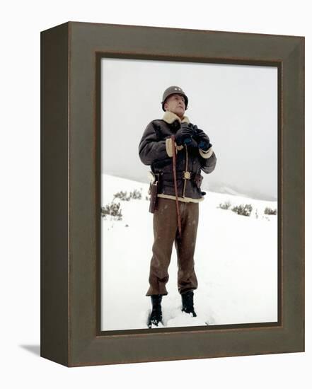 "Patton" by Franklin Schaffner with George C. Scott, 1970 (photo)-null-Framed Stretched Canvas