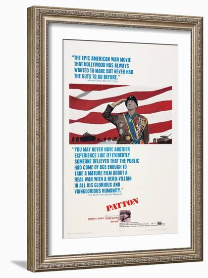 Patton, George C. Scott, 1970-null-Framed Art Print