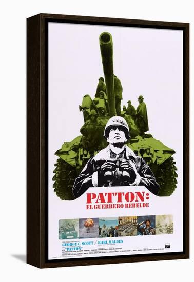 Patton-null-Framed Stretched Canvas