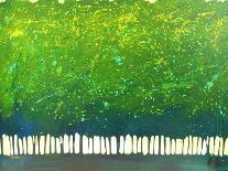 Abstract Green Trees-Patty Baker-Art Print