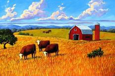 Cow in the Sunflowers-Patty Baker-Art Print