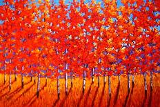 Red Tree Forest-Patty Baker-Art Print