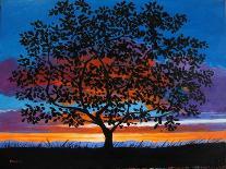 Sunset Oak-Patty Baker-Art Print