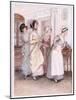 Patty Ushers in the Sisters, Willoughby and Miss Henrietta-Hugh Thomson-Mounted Giclee Print