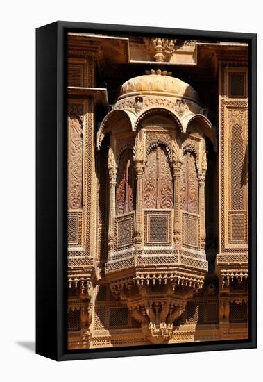 Patwa Havelis, Renowned Private Mansion in Jaisalmer, Rajasthan, India, Asia-Godong-Framed Premier Image Canvas