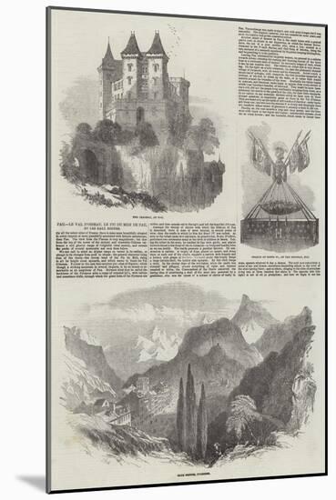Pau, Le Val D'Osseau, Le Pic Du Midi De Pau, Et Les Eaux Bonnes-Samuel Read-Mounted Giclee Print