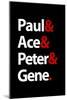 Paul Ace Peter and Gene Music Poster-null-Mounted Art Print