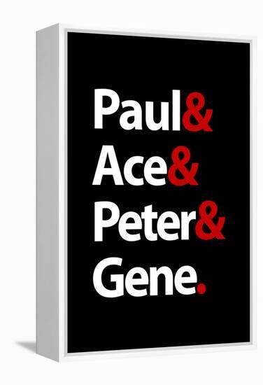 Paul Ace Peter and Gene Music Poster-null-Framed Stretched Canvas