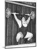 Paul Anderson Lifts 320 Pounds During the 1955 Weightlifting World Championships at Munich-null-Mounted Photo