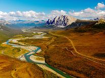 Trans Alaska Oil Pipeline Goes Through the Brooks Range of Alaska-Paul Andrew Lawrence-Photographic Print