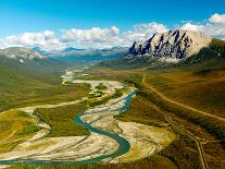 Alaskan Oil Pipeline Runs Through the Brooks Range of Alaska-Paul Andrew Lawrence-Framed Photographic Print