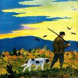 "Duck Hunter and Dog,"October 1, 1929-Paul Bransom-Giclee Print