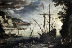 Puerto Con Castillo, Ca. 1601-Paul Bril-Mounted Giclee Print