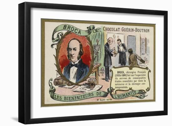 Paul Broca, French Physician, Anatomist and Anthropologist-null-Framed Giclee Print