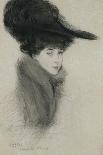 Young Woman with a Parasol on a Jetty-Paul Cesar Helleu-Giclee Print