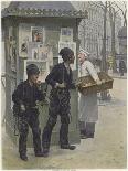 Two Young Chimney Sweeps Stealing Cakes from a Baker's Basket-Paul Charles Chocarne-moreau-Laminated Giclee Print