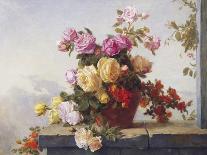 A Still Life of Roses-Paul Claude Jance-Mounted Giclee Print