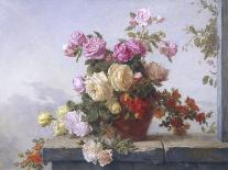 A Still Life of Roses-Paul Claude Jance-Mounted Giclee Print