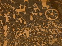 Fremont, Anasazi, Navajo and Anglo Culture Symbols, Newspaper Rock Historical Monument, Utah, Usa-Paul Colangelo-Photographic Print