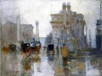 The Plaza after the Rain, 1908-Paul Cornoyer-Framed Giclee Print
