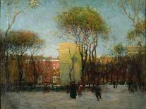 After the Rain, the Dewey Arch, Madison Square Park, New York-Paul Cornoyer-Giclee Print