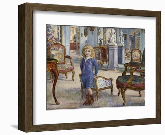 Paul De Camondo at the Hotel De Camondo, 1910-Henri Lebasque-Framed Giclee Print