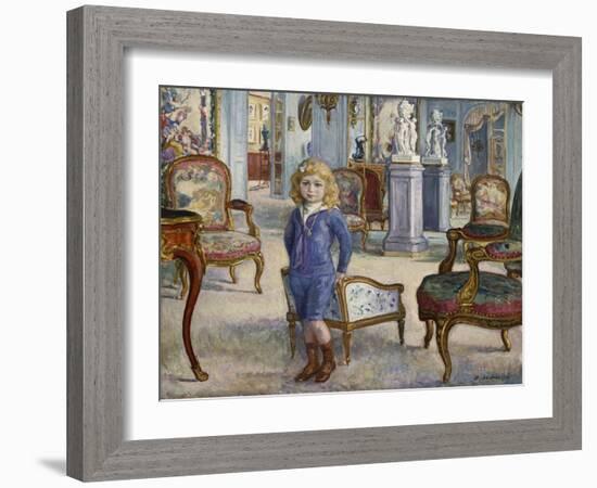 Paul De Camondo at the Hotel De Camondo, 1910-Henri Lebasque-Framed Giclee Print