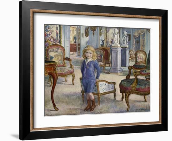 Paul De Camondo at the Hotel De Camondo, 1910-Henri Lebasque-Framed Giclee Print