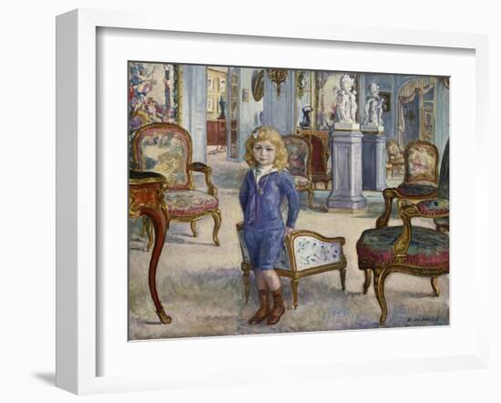 Paul De Camondo at the Hotel De Camondo, 1910-Henri Lebasque-Framed Giclee Print