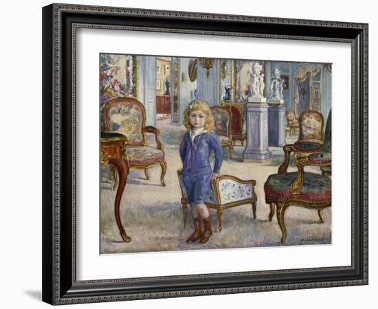 Paul De Camondo at the Hotel De Camondo, 1910-Henri Lebasque-Framed Giclee Print