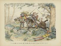 Du Guesclin Gallops Through Town During the Capture of Mantes-Paul de Semant-Art Print