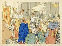 Joan of Arc at Coronation of Charles Vii in Reims, July 17, 1429-Paul de Semant-Framed Art Print