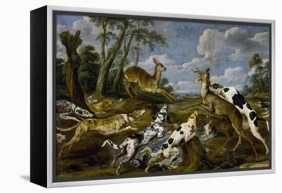 Paul de Vos / Deer Hunting, 1637-1640-Paul De Vos-Framed Premier Image Canvas