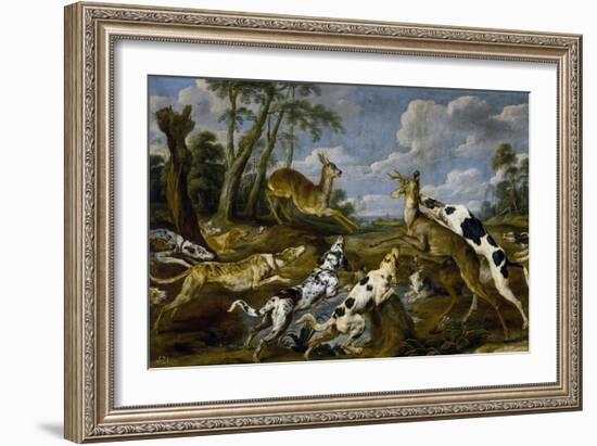 Paul de Vos / Deer Hunting, 1637-1640-Paul De Vos-Framed Giclee Print