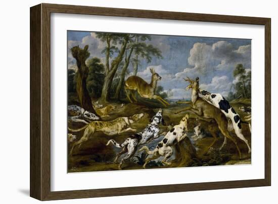 Paul de Vos / Deer Hunting, 1637-1640-Paul De Vos-Framed Giclee Print