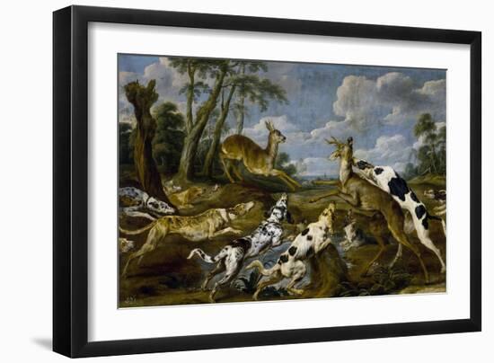 Paul de Vos / Deer Hunting, 1637-1640-Paul De Vos-Framed Giclee Print