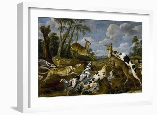 Paul de Vos / Deer Hunting, 1637-1640-Paul De Vos-Framed Giclee Print