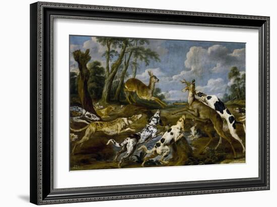 Paul de Vos / Deer Hunting, 1637-1640-Paul De Vos-Framed Giclee Print