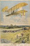 Wilbur Wright Demonstrates His Flying Machine Over the Racecourse-Paul Dufresne-Photographic Print