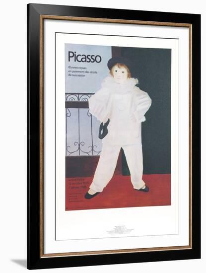 Paul en Pierrot-Pablo Picasso-Framed Collectable Print