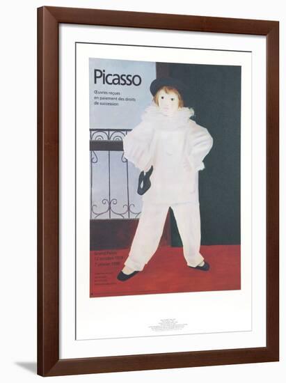 Paul en Pierrot-Pablo Picasso-Framed Collectable Print