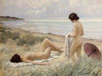 After the Swim at Hornbaek Beach, Denmark-Paul Fischer-Framed Giclee Print