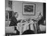 Paul G. Hoffman Having Lunch with William L. Clayton-Thomas D^ Mcavoy-Mounted Premium Photographic Print