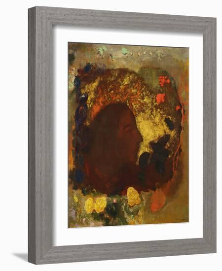 Paul Gauguin (1848-1903), Portrait Painted after the Death of the Painter, Between 1903-1905-Odilon Redon-Framed Giclee Print
