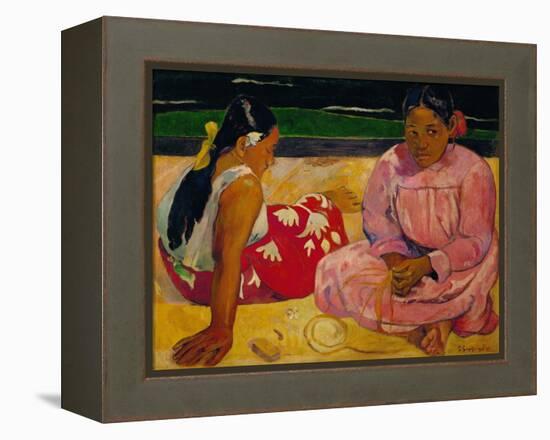 Paul Gauguin / Tahitian Women on the Beach, 1891-Paul Gauguin-Framed Premier Image Canvas
