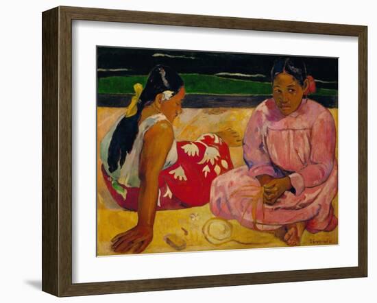 Paul Gauguin / Tahitian Women on the Beach, 1891-Paul Gauguin-Framed Giclee Print