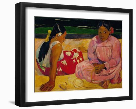 Paul Gauguin / Tahitian Women on the Beach, 1891-Paul Gauguin-Framed Giclee Print