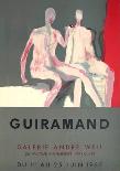 Les deux femmes à la fenêtre-Paul Guiramand-Mounted Limited Edition